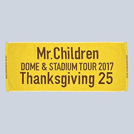 Amazon Co Jp Mr Children ミスチル Dome Stadium Tour 17 Thanksgiving 25 メモリアルフェイスタオル ヤンマースタジアム長居 大阪 ホビー 通販