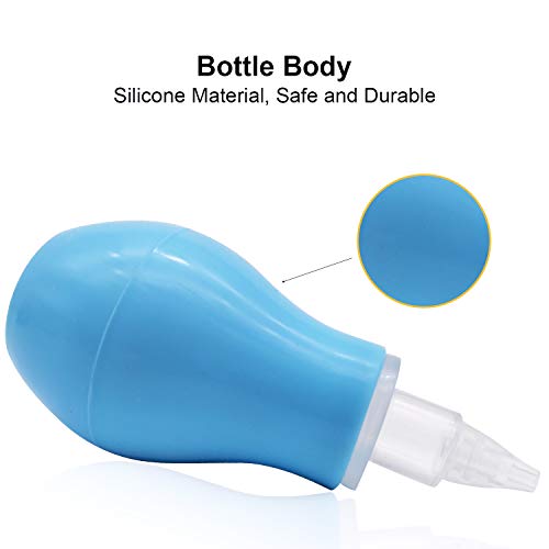 LANEYLI Baby Nasal Aspirator Nose Cleaner Ear Syringe Bulb Syringe Nasal Snot Sucker Remover for Newborn Baby Toddlers BPA Free Cleanable and Reusable Pack of 2 - Thumbnail 3