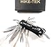 HIKE-TEK Swiss Style Army Pocket Knife 14 Multi Function Pocket Knife- for Every Day Use Including Outdoor, Rescue and Survival (Black)
