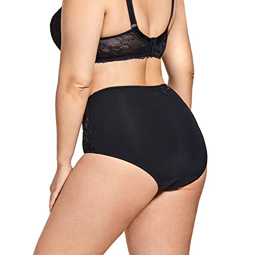 DELIMIRA Women’s Soft Seamless MidWaist Floral Lace Briefs Panties