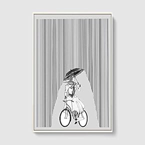 SIGNFORD Framed Canvas Home Artwork Decoration Lines Art...