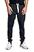 PROGO USA Men's Joggers Sweatpants Basic Fleece Marled Jogger Pant Elastic Waist (Small, Charcoal (Slanted Pocket))
