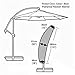 Patio Umbrella Covers, Waterproof Market Parasol Covers with Zipper for 6ft to 10.5ft Durable Market Outdoor Umbrellas Large (Black, Fits Offset Umbrella 9 to 14ft Dia)