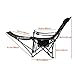 OUTDOOR LIVING SUNTIME Camping Folding Portable Mesh Chair with Removabel Footrestthumb 3