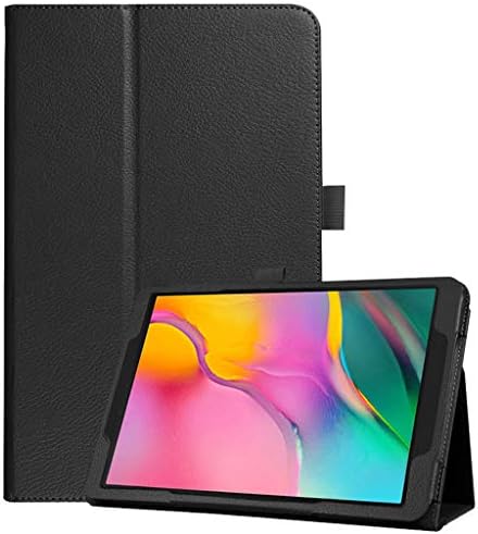 Fullwei 2019 Newest PU Leather Flip Case Cover, Hybrid Rugged Hard Rubber PC Stand For Samsung Galaxy Tab A 10.1" 2019 SM-T510 T515 (black)