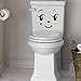 Wall Sticker, Hatop Toilet Toilet Stuck Lovely Smiling Face Free to Stick Notebook Stick (A)