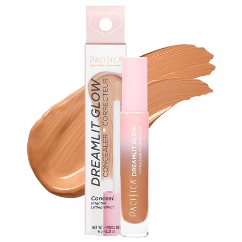 Pacifica Concealer – DreamLit Glow Full Coverage Concealer for Puffy Eyes & Dar…