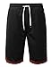URBANCREWS Mens Hipster Hip Hop Casual Fashion Athletic Jogger Shorts Pants