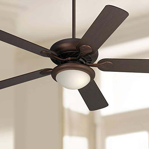 52 Tempra Modern Ceiling Fan With Light Led Dimmable Oil Brushed