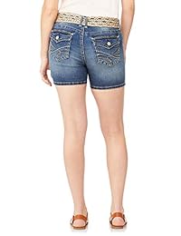 Pantalones cortos de mezclilla con ajuste clásico legendario con cinturón de WallFlower Juniors