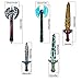 Inflatable Pretend Play Pirate Swords Axe for Boys Halloween Party Supplies Set of 6