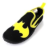 Batman Boys Black Aqua Socks Water Shoes