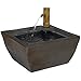 Best Choice Products 16in Indoor/Outdoor Polyresin Bamboo Spout Water Fountain Garden Decor w/Pump - Gray