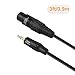 CableCreation (1/8 Inch 3.5mm to XLR Cable, Balanced XLR Female to 3.5mm Microphone Cable 3 Feet/0.9M, Black