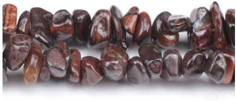 Red/Brown Tiger Eye Grade A Chip Beads 5mm-8mm Long Strand of 240+ Pieces
