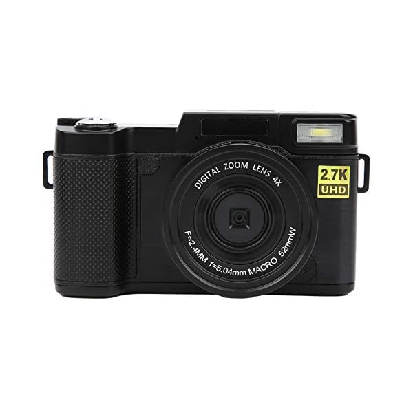 DAUERHAFT Eingebauter 800mAh Akku Digital Camcorder Digitalkamera 2.7K Digitalkamera, Fotoaufnahme
