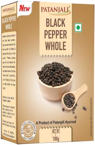 Patanjali Black Pepper Whole, 100g