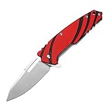 KUBEY KU101 Folding Pocket Knives with Stainless Steel G10 Handle, Outdoor Tactical Survival and Everyday Carry Tool Knife