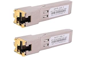 2Pack 1000BASE-T Gigabit SFP to RJ45 Copper Ethernet Transceiver Module for Cisco, Meraki, Ubiquiti, D/TP Link, Supermicro, N