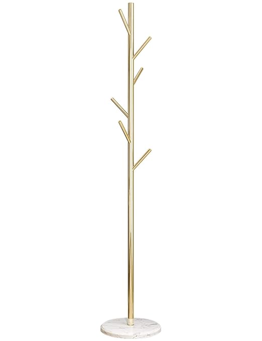 Perchero dorado y negro | Percheros de pared, percheros de pie...