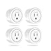 Mini Smart Plug Compatible with Alexa Google Home IFTTT ETL Listed Wifi Outlet Pack 4