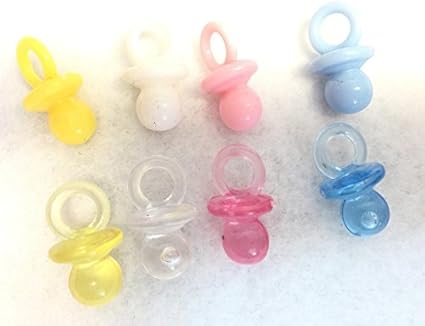 mini plastic pacifiers