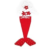 Mrsleeper Red Mermaid Baby Costume Photo Photography Prop Knit Crochet 3-12months