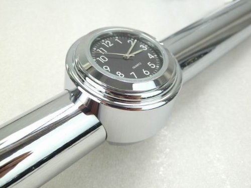 iHomie Motorcycle handlebar Clock, Mount with Harley / Softail / Dyna / Sportster / Suzuki
