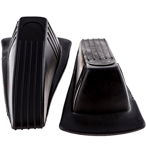 Door Stopper - Rubber 2 Pack - Extra Large Heavy Duty Wedge - Keeps Doors Open - Home or Office
