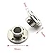 HJ Garden 2pcs 14mm Flange Shaft Coupling High Hardness Metal Flanged Joint Guide Shaft Support Coupler for DIY Model Shaft Connection