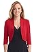 Rekucci Women's Soft Knit Rounded Hem Stretch Bolero Shrug