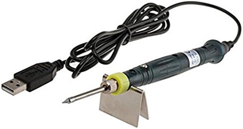 Gouptec Hot Portable Electronic Tools USB Power Soldering Iron Long Life Tip + Touch Switch Protective Cap DC DIY Soldering Jobs 5V 8W with Stand Tool Kit
