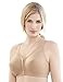 Glamorise Full Figure Plus Size MagicLift Front-Closure Posture Back Bra Wirefree #1265 Café