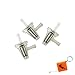 HURI 3 Clear Inline Gas Right Angle Fuel Filter for 1/4 5/16 6mm 7mm Can-Am Yamaha Kawasaki ATV Dirt Bike Motorcycle Arctic Cat Triumph Roadsmith