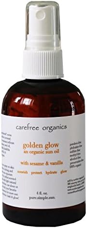 Carefree Organics Golden Glow, an organic sun oil spray, 4 fl oz