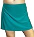 Gabrielle-Aug Women's Solid Black Sports Skirt Bottom Swimsuit(FBA) (16, Blue)
