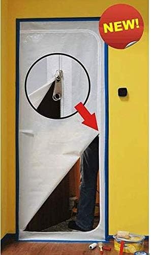 TOSKA Anti-Dust Zip-Door Kit ● Super Heavy Duty Material ● Double-Sided Zip + Velcro HOOK'N'Pull Mechanism ● Free Blue Dolphin Tape Included ● (1)