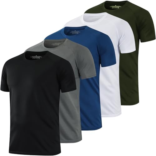 Amazon.com: Men's Workout Short Sleeve Athletic Gym T-Shirts 3