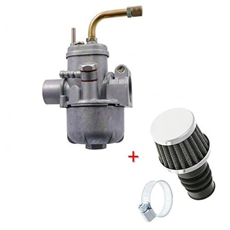 SET: 14mm Tuning BING Vergaser + Ø 19mm Sport Luftfilter für Hercules, Puch, Zündapp, Kreidler KTM DKW Mofa Moped (M-89803)