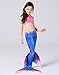 Kokowaii Fancy Girls' 2023 Swimming Mermaid Tail 7-8Years, 3 Sets/Top+Underwear+Dress
