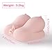 SHEQU Pussy Oral Male Masturbator with Big Breasts and Vagina, 3-in-1 Realistic Silicone Virgin Vagina Deep Throat Blow Job Stroker Sex Doll Male Masturbation Bachelorette Party Gift 7.04 Pound (Grey)