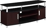 Ameriwood Home Carson TV Stand for TVs up to 50" Wide, Cherry/Black (Misc.)