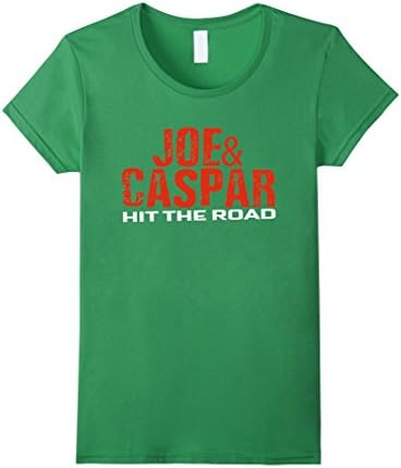 Women's JOE AND CASPAR HIT THE ROAD USA t shirt  XL Grass