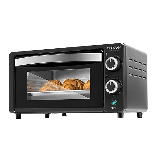 Four de comptoir Bake&Toast 1090 Noir, 10 L, 1000 W, Minuteur 60 minutes, Température réglable jusqu'à 230ºC, plaque de cuisson, grille et une poignée avec des pinces.