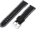 Hadley-Roma MS-906 Black 22mm Men's Genuine Leather Watch Band
