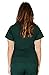 Ultra Soft Brand Scrubs - Premium Womens Junior Fit 3 Pocket Mock Wrap Scrub Top, Hunter 38482-Small