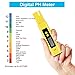 Digital PH Meter, UOTO Water Quality Tester 0.01 PH High Accuracy and 0-14 PH Measurement Range, Ideal Water Test Meter for Household Drinking Water, Aquariums, ATC - Yellow