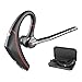 Bluetooth Headset, Handsfree Earpiece Wireless with Microphone and Mute Key for Business/Driving, Support iPhone and Other Smart Cellphone(Bluetooth V4.1, 240 Hours Standby Time, Black)