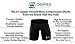 Copper Compression Recovery Shorts, Underwear, Tights, Boxer Briefs Fit for Men Black