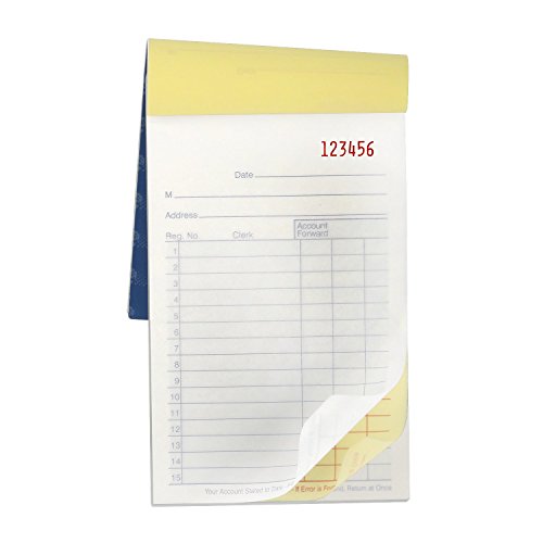 E-Clips 22569 Sales Order Receipt Invoice Book, 50 Carbonless 2 Part White and Canary Yellow Copies, 3.33 x 5.5 Inch 1-Book